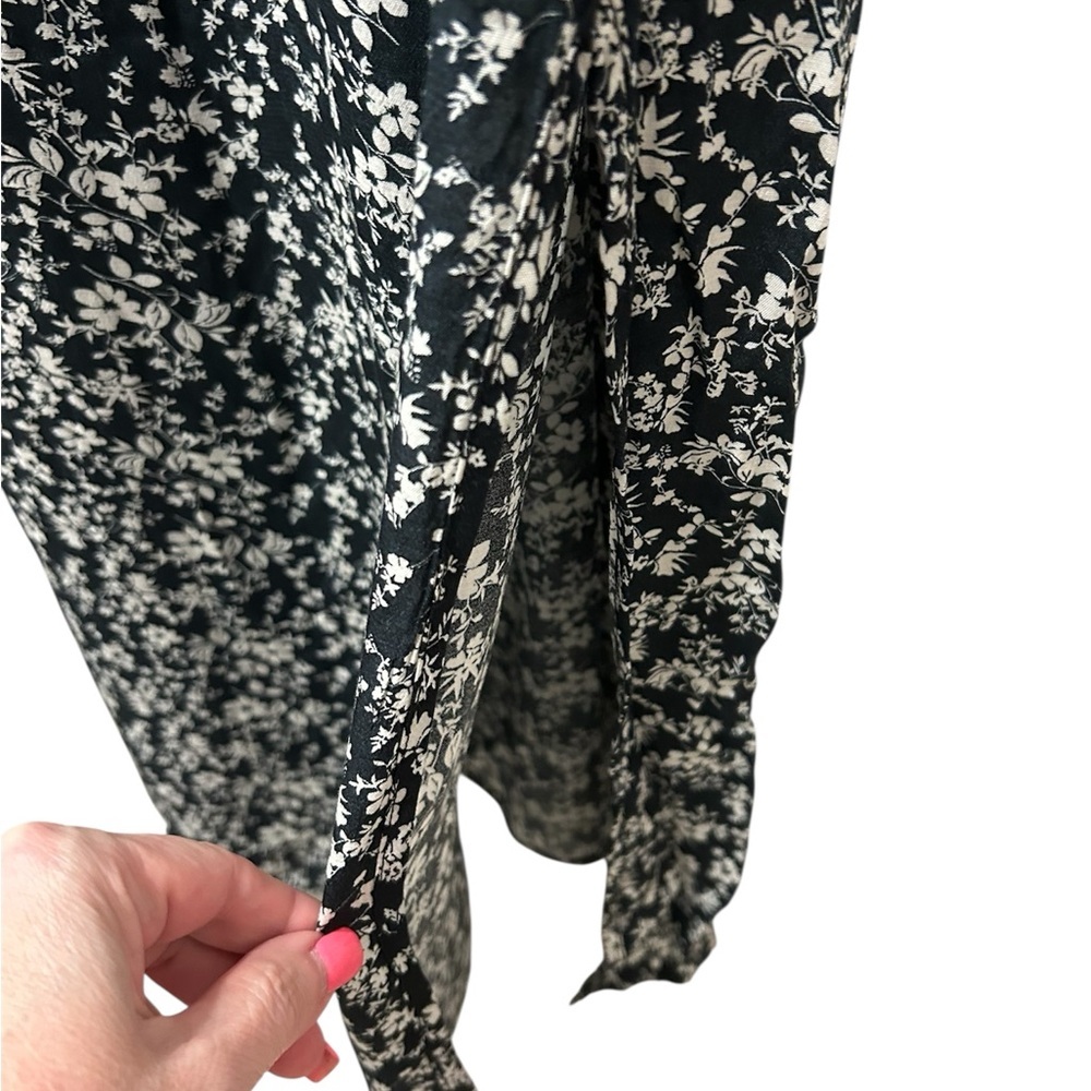 A New Day Black and Cream Floral Maxi Dress - Picture 9 of 14